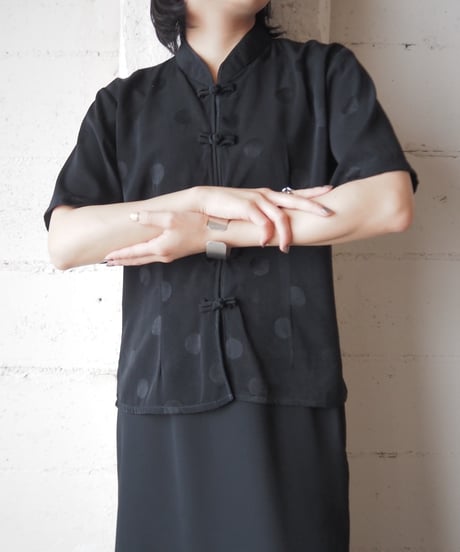 Shadow Dot China Shirt BK