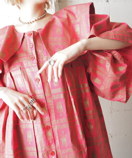 Big Collar Batik Dress PI