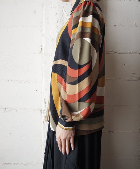 Multi Color Pattern Blouse BRKA
