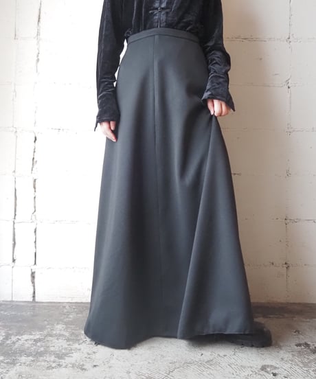 Flared Long Skirt BK
