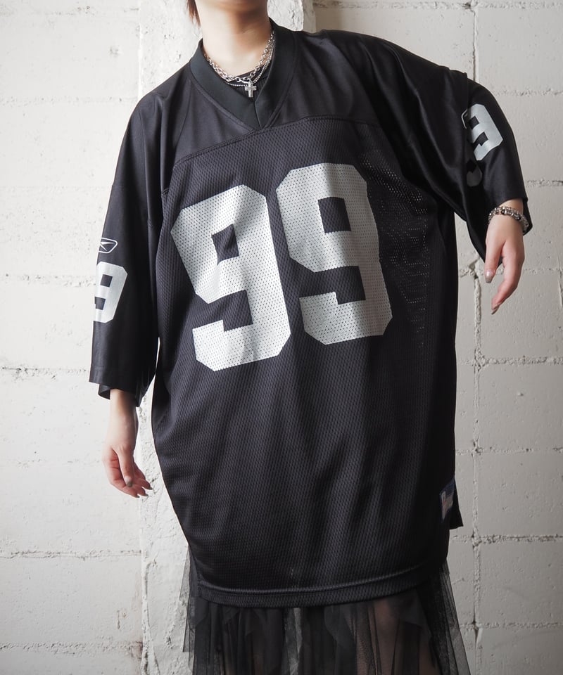 【激レア】BROCKERMEYER ゲームシャツNFL Reebok - NFL☆ゲームシャツ 90s デカロゴ アメフトシャツ ゆる