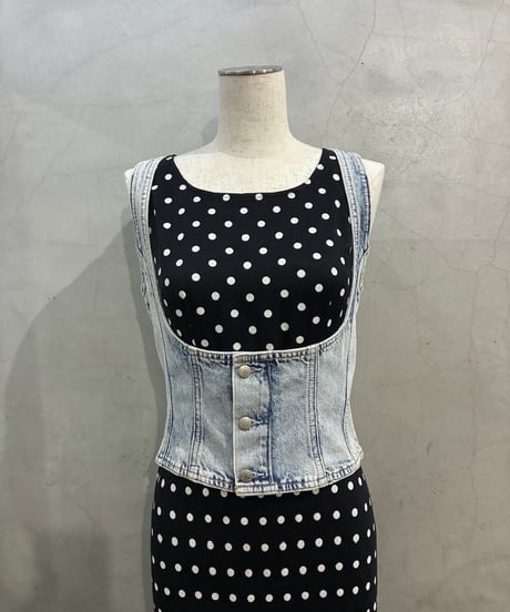 Calvin Klein Jeans Denim Corset Vest LBL