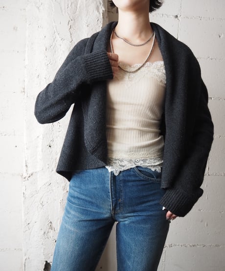 MaxMara Shawl Collar Short Bolero GRY