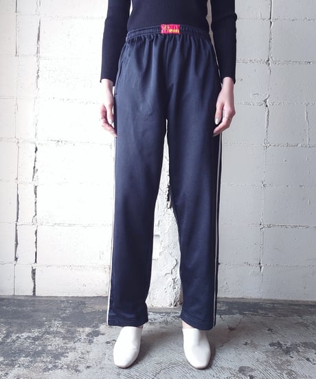 Side Snap Button Track  Pants BKWH