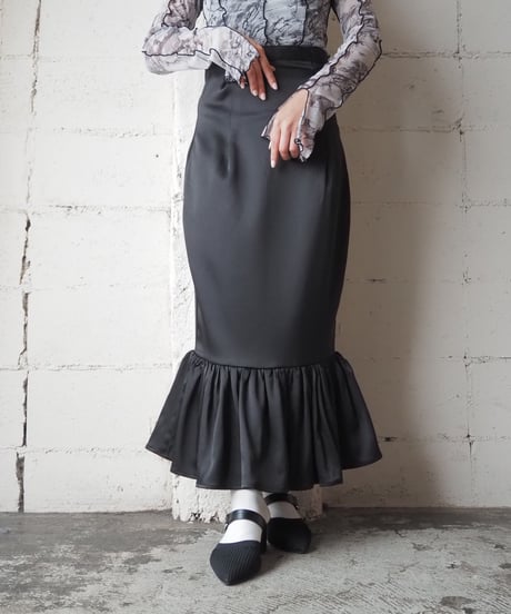 Satin Marmaid Skirt BKRE
