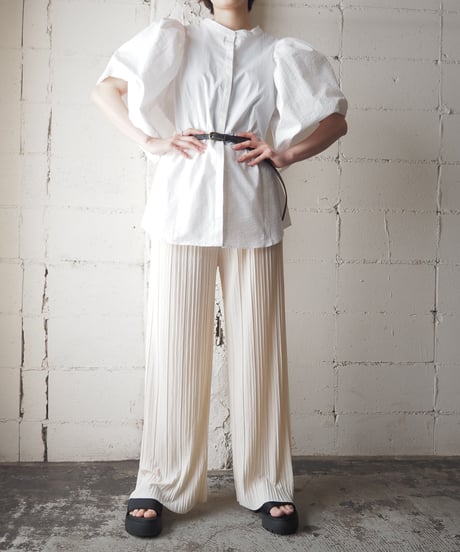 Volume Puff Sleeve Blouse WH