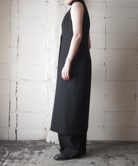 JONES NEW YORK DRESS Sleeveless Long Gilet BK
