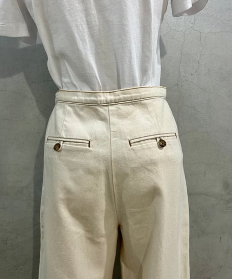TORY BURCH Cotton Twill Wide Pants IV