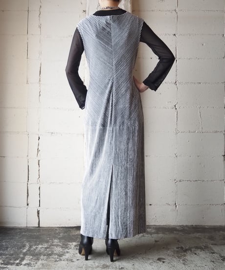 GIORGIO ARMANI Velour Sleeveless Dress GR