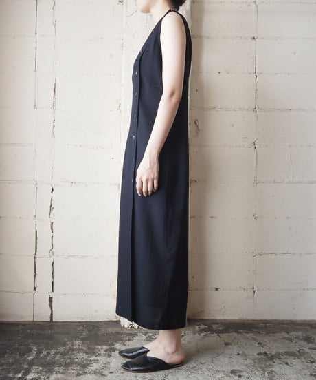 Side Button N/S Dress BK