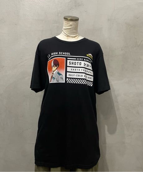 僕のヒーローアカデミア "轟 焦凍" Tee BK