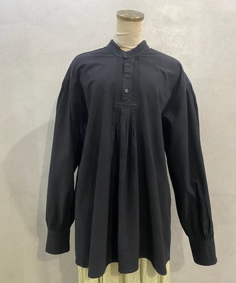 Band Collar Grandpa Shirt BK