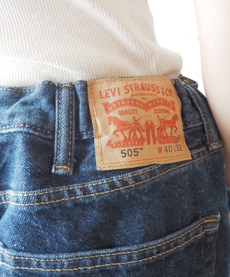 Remake Levi's505 Waist Drawstring Denim NV