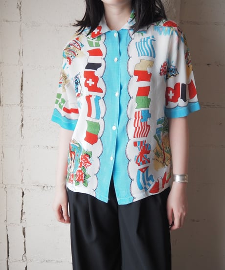 Tropical Pattern S/S Shirt WHLBL
