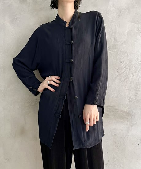 China Long Sleeve Blouse BK