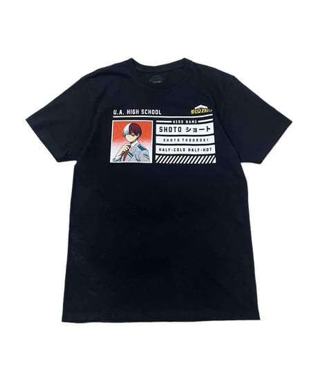 僕のヒーローアカデミア "轟 焦凍" Tee BK