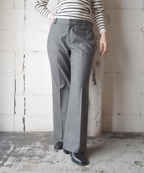 Ralph Lauren Wool Mix Tuck Straight Pants GR