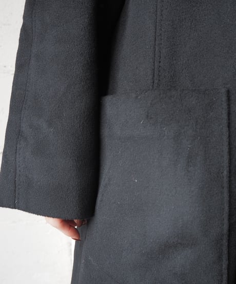 Aquascutum Shawl Collar Wool Long Coat BK