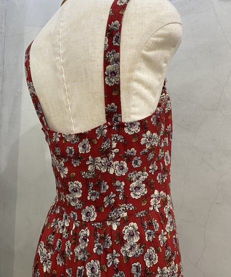 N/S Flower Print Lace up Jumpsuit RE