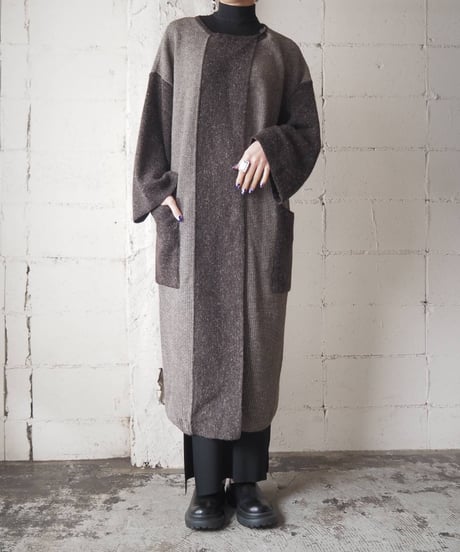 1980's marimekko Collarless Knit Coat BR