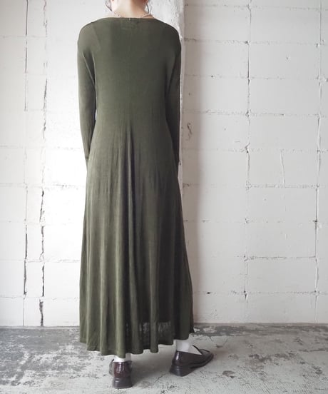FLAX Acetate Long Dress KA