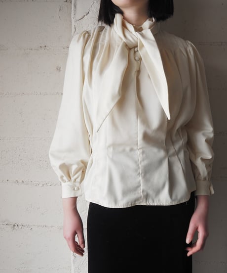 1970's Handmade Draped Cape Blouse IV