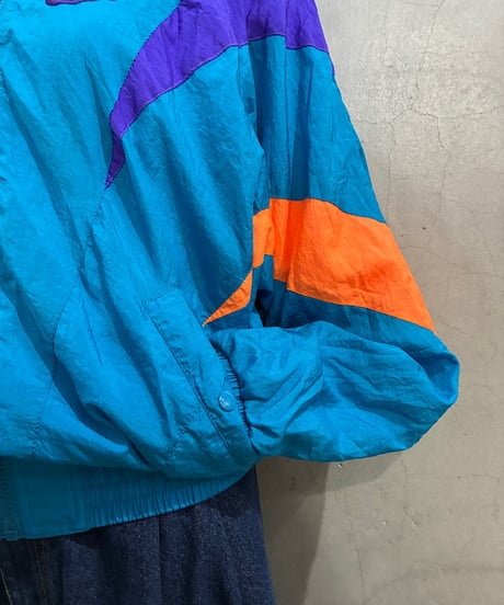 1990's NIKE Tricolor Nylon Jacket LBLPUROR
