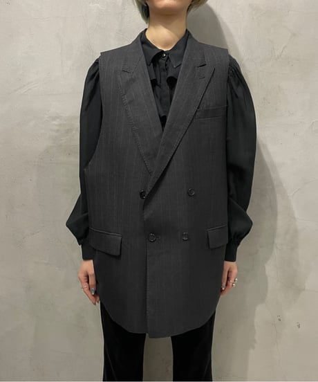 Remake Stripe Jacket Vest GRPUR