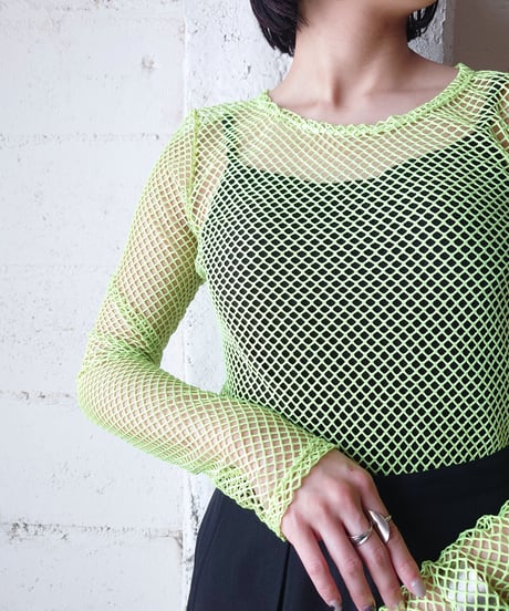 Mesh Long Sleeve Tee YGN