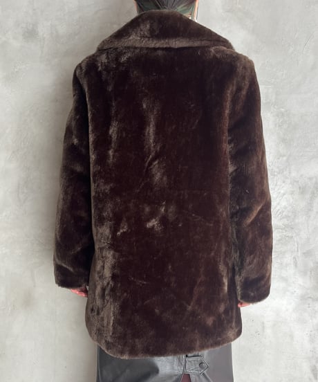 Fake Fur Double Chest Coat BR