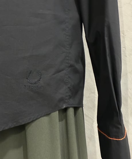 FRED PERRY × RAF SIMONS Color Stitch Shirt BK