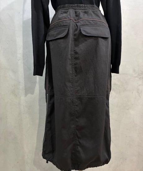 DIESEL Zip Design Cargo Pockets Skirt BK