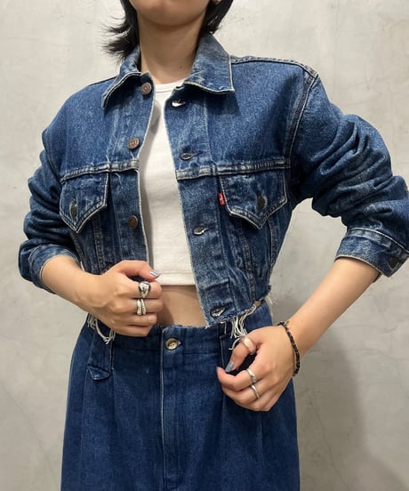 REMAKE Levi's Cutoff Denim Jacket BL