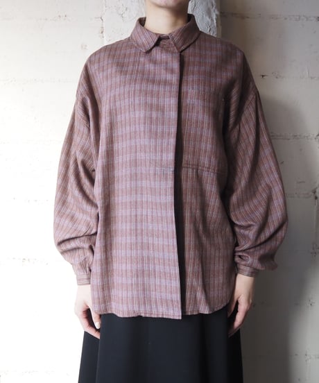 1970's Check Pattern Shirt BUR