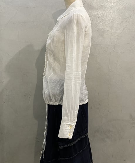 MARITHE FRANCOIS GIRBAUD Drawstring Design Shirt WH