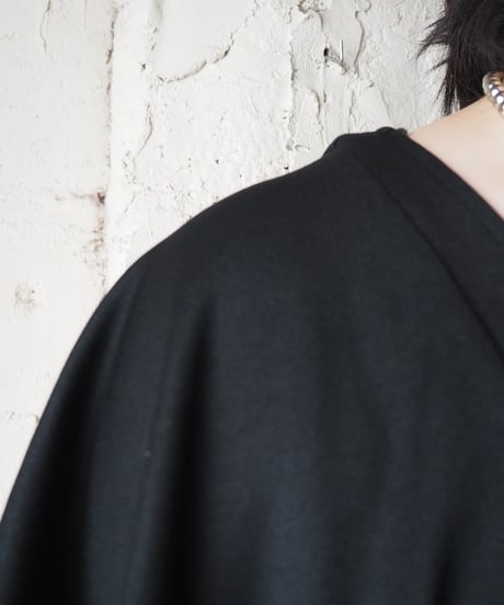 1970's Square Line Sleeve Dress BKBE