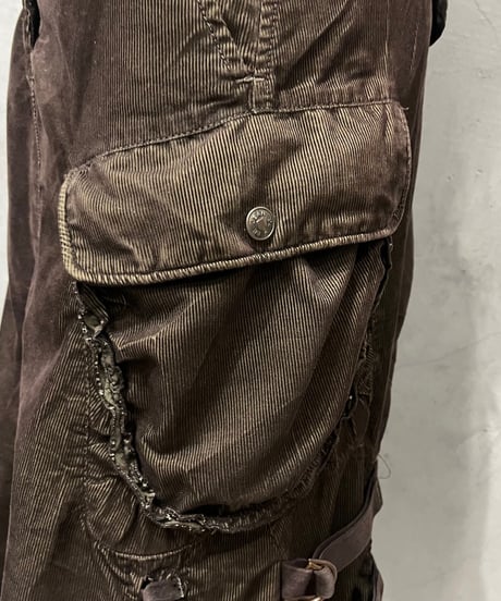 MARITHE FRANÇOIS GIRBAUD Corduroy Belted Skirt BR