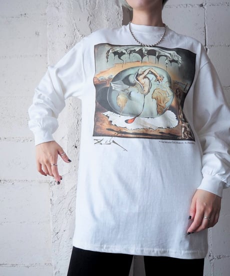 1990's Dead Stock USA Salvador Dali Tee新人類の誕生を見つめる地政学の子供