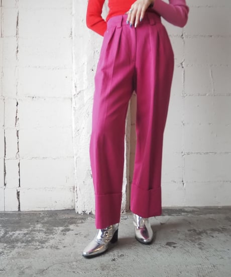 MSGM Wide Double Hem Pants PI