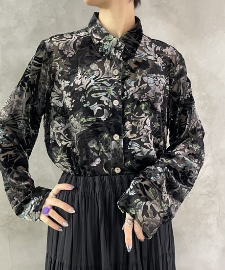 Opal Pattern Sheer Shirt BKDGN