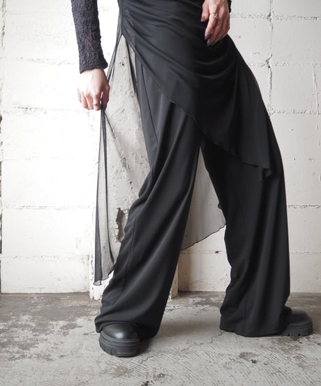 Layered Design Camisole Jumpsuit BK