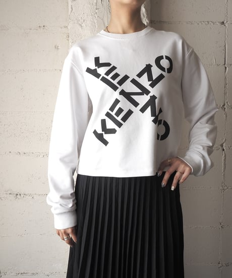 REMAKE KENZO Logo Long Sleeve Tee WH