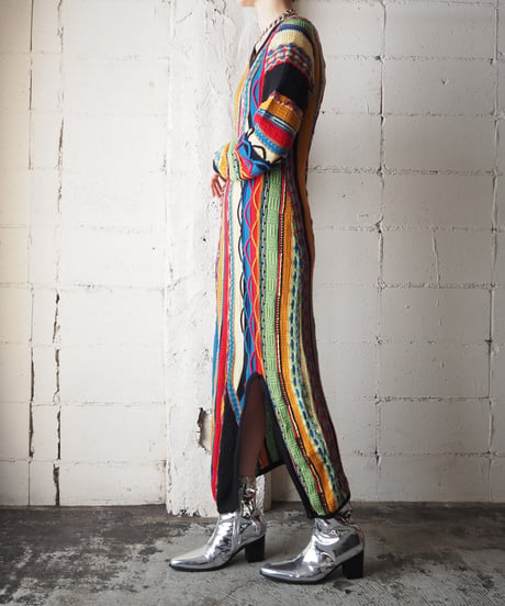 3D Design Knit Dress REBLGN
