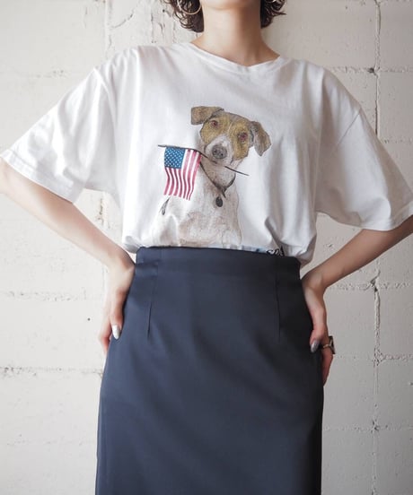 Dog Print Tee WH