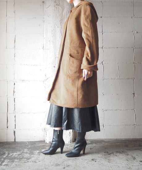 Alpaca Mix Hooded Coat CM