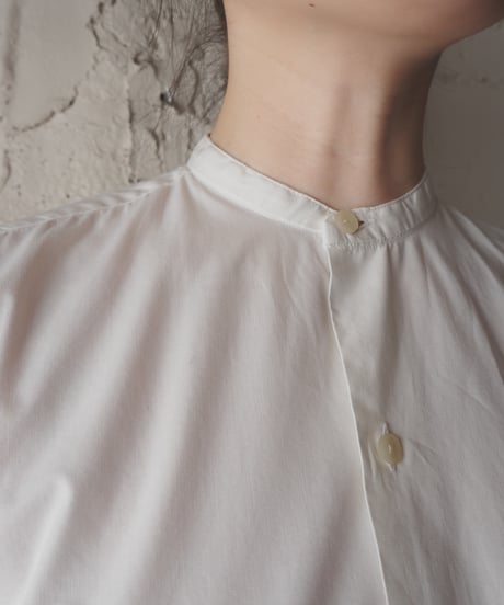 Vintage Band Collar Shirt WH