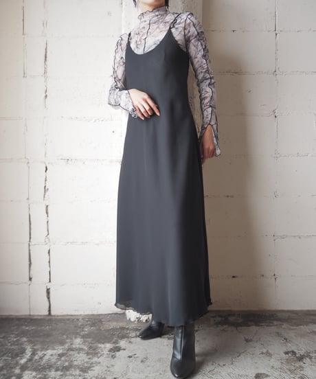 Metal Buckle Camisole Dress BK