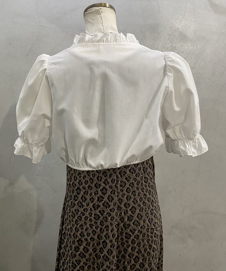 S/S Frills Short Shirt WH