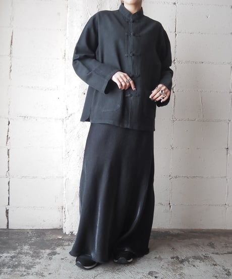 China Silk Shirt Jacket BK