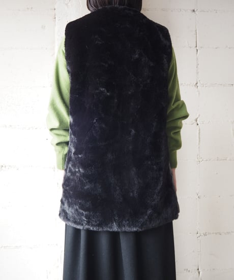 Fake Fur Vest BK